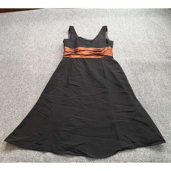 Jessica Howard Dress 12 Black Copper Waist‎ Tie New Years Eve Event Party Prom - Picture 12 of 14